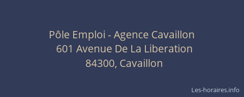 Pôle Emploi - Agence Cavaillon
