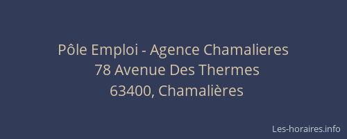 Pôle Emploi - Agence Chamalieres