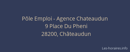 Pôle Emploi - Agence Chateaudun
