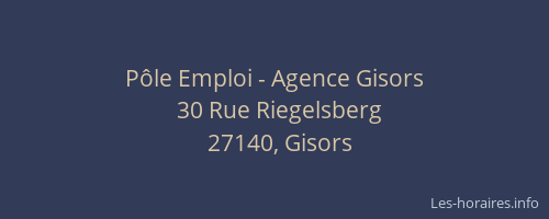 Pôle Emploi - Agence Gisors
