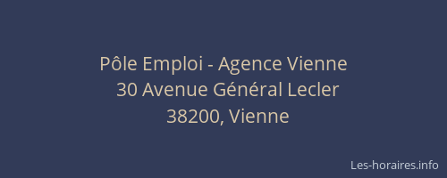 Pôle Emploi - Agence Vienne
