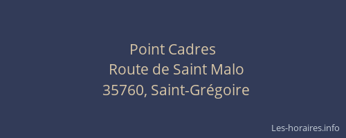 Point Cadres