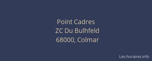 Point Cadres