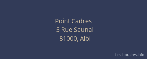 Point Cadres