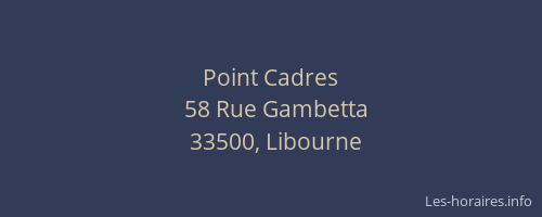 Point Cadres