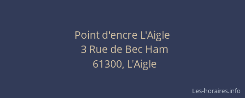 Point d'encre L'Aigle