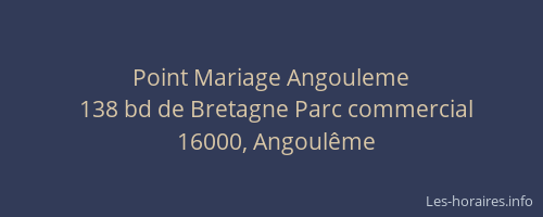 Point Mariage Angouleme