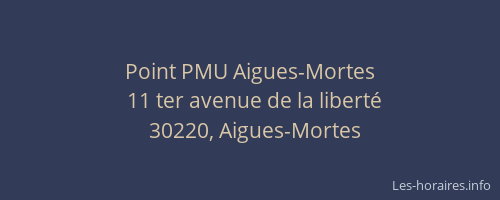 Point PMU Aigues-Mortes