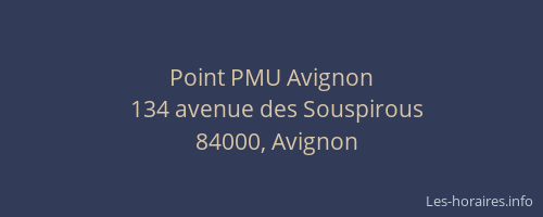 Point PMU Avignon