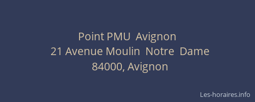 Point PMU  Avignon