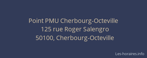 Point PMU Cherbourg-Octeville