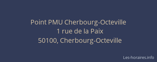 Point PMU Cherbourg-Octeville