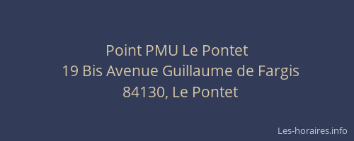 Point PMU Le Pontet