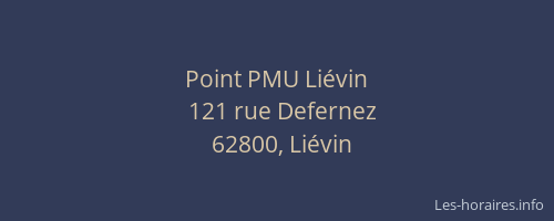 Point PMU Liévin