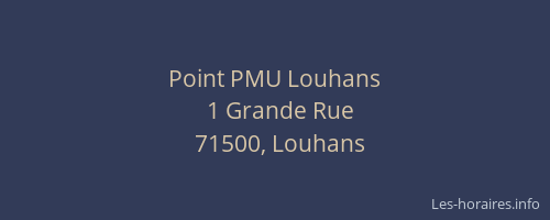 Point PMU Louhans