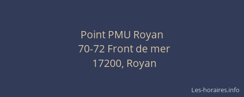 Point PMU Royan