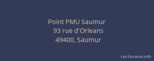 Point PMU Saumur