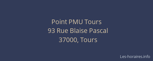 Point PMU Tours