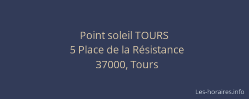 Point soleil TOURS