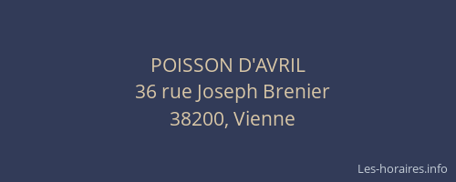 POISSON D'AVRIL