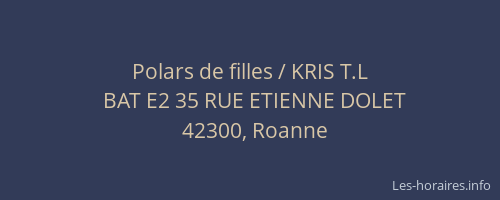 Polars de filles / KRIS T.L