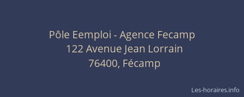 Pôle Eemploi - Agence Fecamp