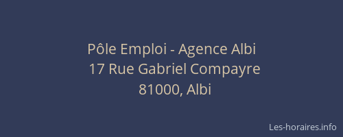 Pôle Emploi - Agence Albi