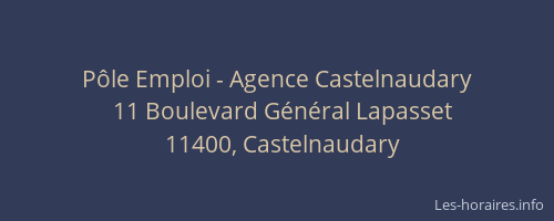 Pôle Emploi - Agence Castelnaudary
