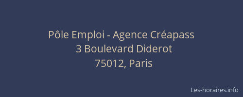 Pôle Emploi - Agence Créapass