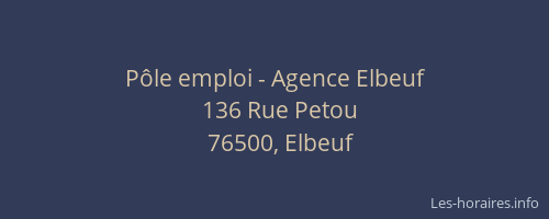Pôle emploi - Agence Elbeuf