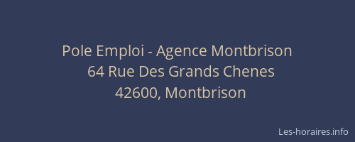 Pole Emploi - Agence Montbrison