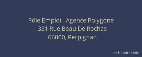 Pôle Emploi - Agence Polygone