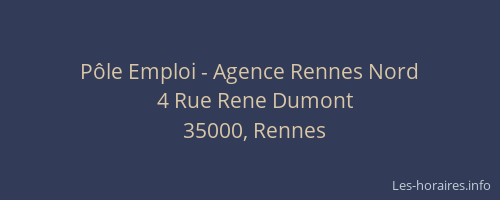 Pôle Emploi - Agence Rennes Nord