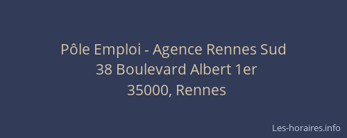 Pôle Emploi - Agence Rennes Sud