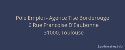 Pôle Emploi - Agence Tlse Borderouge