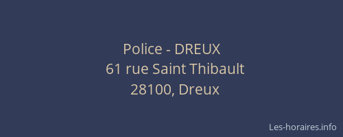Police - DREUX