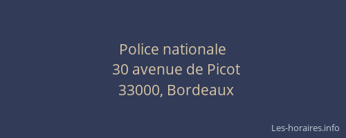 Police nationale