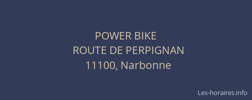 POWER BIKE