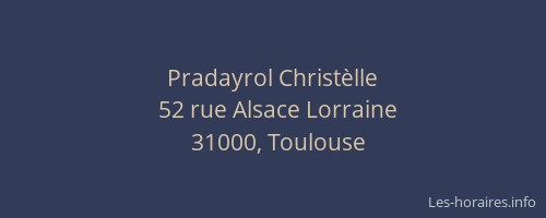 Pradayrol Christèlle