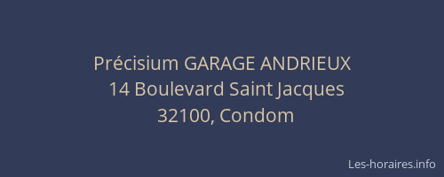 Précisium GARAGE ANDRIEUX
