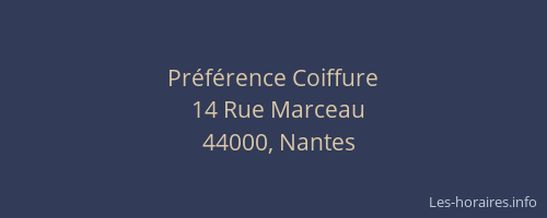 Préférence Coiffure