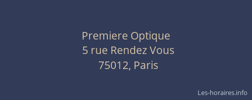 Premiere Optique