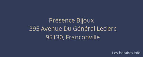 Présence Bijoux