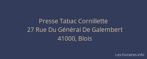 Presse Tabac Cornillette