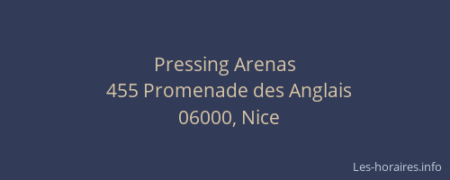 Pressing Arenas