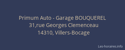 Primum Auto - Garage BOUQUEREL