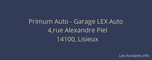 Primum Auto - Garage LEX Auto