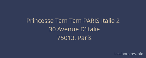 Princesse Tam Tam PARIS Italie 2