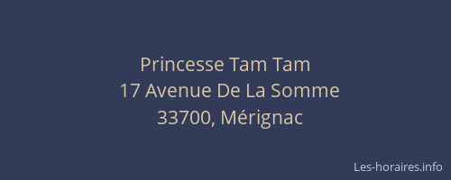 Princesse Tam Tam