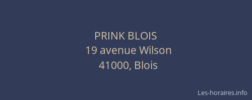 PRINK BLOIS